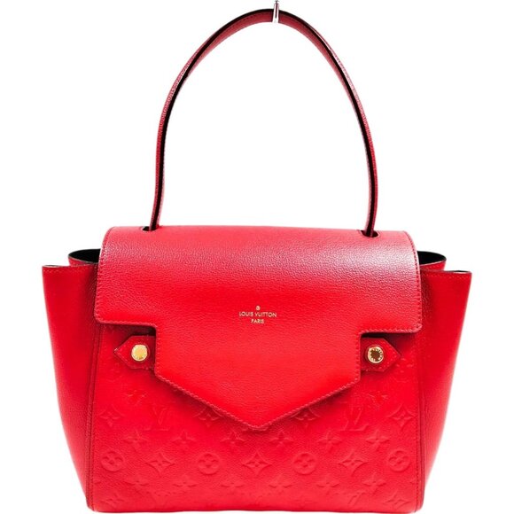 809739BA (X6) Louis Vuitton Hand Bag Trocadero Red Monogram Empreinte - Picture 1 of 13